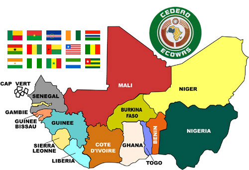 ECOWAS - CEDEAO MAP